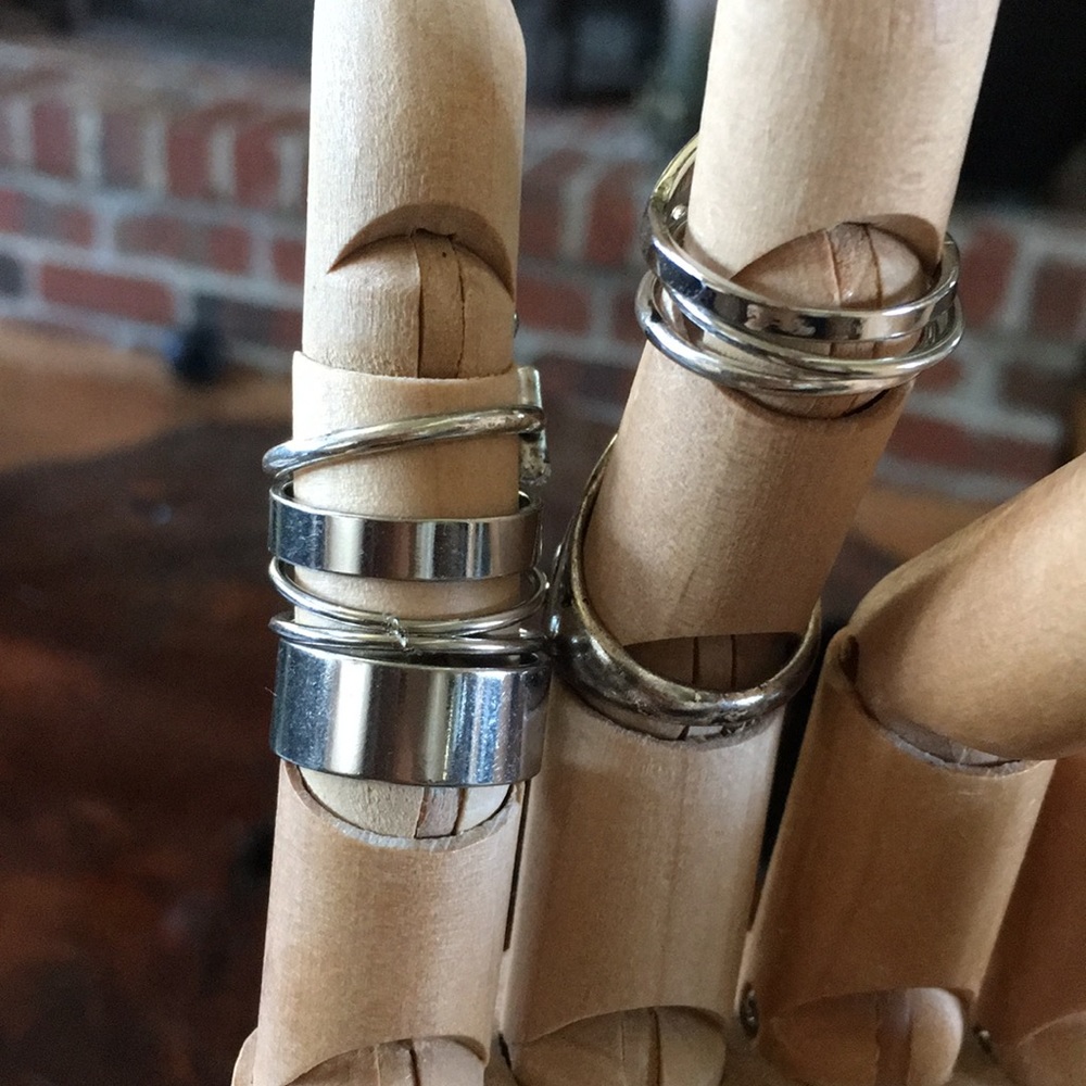 New 8 Piece Boho Stacking Rings - Picture 5 of 7